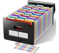 Cartella Portadocumenti A4 26 Tasche - Abclife Espandibile/Multicolore,Portatile