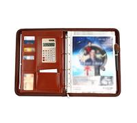 Cartella Portadocumenti A4 Cartella portadocumenti A4 in pelle Business Manager Forniture per Ufficio(Marrone)