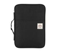 Cartella Portadocumenti A4, cartelle portadocumenti da viaggio con numerosi vani, Borsa Portadocumenti A4 Multifunzione In tessuto Oxford Impermeabile, pratica custodia con cerniera per penne(Nero)