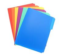 Cartella Portadocumenti A4 Clip, Plastica, 6 Pezzi per Ufficio | Organizzatore Bordo Liscio, per Fogli e Menu, Adatto a Scuola Media e Archivio Colore Casuale