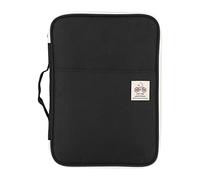 Cartella Portadocumenti A4 con Cerniera, Impermeabile Cartelle Portadocumenti da Viaggio con Numerosi Vani e Maniglia Leggera, per Smartphone, Notebook, Documenti, 35 x 25 x 3,5 cm(Nero)