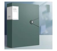 Cartella portadocumenti A4 di grande capacità, organizer multifunzionale for documenti impermeabile, antipolvere, portadocumenti da tavolo, contratto(Green)