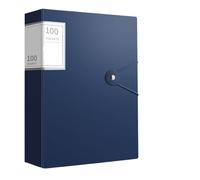 Cartella portadocumenti A4, grande capacità, impermeabile, multifunzionale, for documenti di prova, for documenti di contratto(Blue)