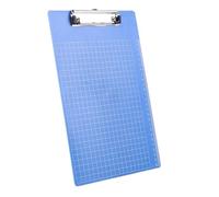 Cartella Portadocumenti A4 Portablocco in plastica rigida - Formato A4 con clip in acciaio inossidabile, lavagna portatile for prendere appunti in ufficio dagli studenti(2PCS Blue A4)