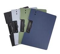 Cartella Portadocumenti A4 Portatile Organizzatore di Documenti con Pinza in Metallo Tavoletta portablocco per Scuola, Ufficio e Viaggi 4Pcs