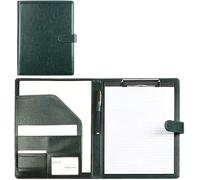 Cartella portadocumenti， Cartella portablocco for blocco note A4 for ufficio, scuola, conferenze(Groen)