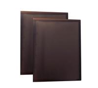 Cartella portadocumenti con copertina nera traslucida A3 e tasche trasparenti, organizer for presentazioni, 2 pezzi/100 pagine