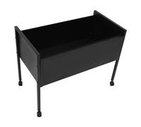 Cartella portadocumenti con ruote, carrello arrotolabile per cartelle sospese, cartelle sospese, armadietto arrotolabile per studio, appartamenti, 80 x 42,5 x 60 cm (nero, 80 x 42,5 x 60 cm)
