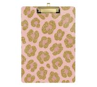 Cartella portadocumenti con stampa leopardata, in pelle, impermeabile, per insegnanti, dimensioni elementari, 22,9 x 30,5 cm