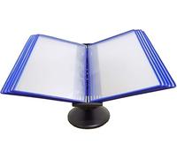 Cartella portadocumenti da scrivania, con 10 tasche, formato A4, per ufficio e magazzino, efficiente sistema di riferimento per un facile accesso e recupero rapido dei documenti