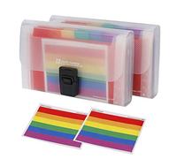 Cartella Portadocumenti Espandibile A6 Plastica Cartelle a Soffietto Portatile Piccola Accordion di File Porta Documenti con 13 Tasche per Casa Scuola Ufficio