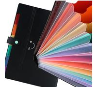 Cartella Portadocumenti Espandibile,Cartelle Portadocumenti A4,Porta Documenti Espandibile 13 Tasche,Raccoglitore Documenti,Portatile Fisarmonica Organizzatore per Casa Scuola Ufficio Viaggio