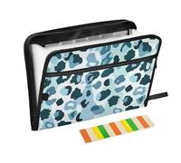 Cartella portadocumenti espandibile, con 13 tasche, formato A4, con chiusura a cerniera, per cartelle portadocumenti sospese