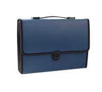 Cartella portadocumenti espandibile con 26 griglie, A4, organizer for documenti da ufficio, custodia impermeabile for Per Casa Scuola(Blue)