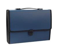 Cartella portadocumenti espandibile con 26 griglie, formato A4, organizer impermeabile for documenti, ufficio, scuola, cancelleria(26 grid blue)