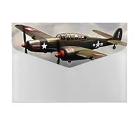 Cartella portadocumenti espandibile con 6 tasche, motivo: aeroplano della Seconda Guerra Mondiale, formato A4, formato lettera, organizer portatile per ricevute, banconote, forniture per ufficio