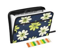 Cartella portadocumenti espandibile con etichette, 13 tasche, formato A4, con chiusura a cerniera, per espandere la cartella portadocumenti da appendere, colore: verde lime