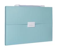 Cartella portadocumenti espandibile con linguette, formato lettera portatile, organizer per file A4 con maniglia per un facile trasporto, cartelle a