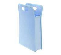 Cartella portadocumenti espandibile da 1/2 pezzi, formato A4, in plastica, a fisarmonica, con bottone automatico, for aule, ufficio, casa e ufficio.(Blue 2Pcs)