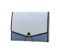 Cartella portadocumenti espandibile in plastica con 13, blu A4, Blue N | Cartella portadocumenti con chiusura elastica per ufficio scuola organizer impermeabile