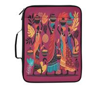 Cartella portadocumenti espandibile, stile tribale africano, con raccoglitore staccabile, organizer con 7 strati a fisarmonica e colori