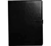 Cartella portadocumenti formato A4, organizer per documenti aziendali con portablocco e blocco, porta carte per scuola, ufficio, conferenze, (nero)