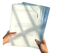 Cartella portadocumenti, impermeabile, ignifuga, organizer per documenti in 5 colori, impermeabile, per album di ritagli