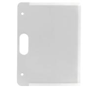 Cartella portadocumenti in plastica traslucida, formato A3, resistente, impermeabile, con manico integrato, guscio leggero, per documenti A4, opere d'arte, poster