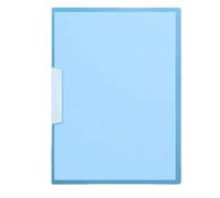 Cartella portadocumenti in PP con fibbia aperta laterale A4, 20 pezzi, espositore for documenti, multipagina, borsa trasparente for cancelleria(Blue)