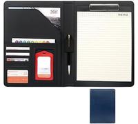 Cartella portadocumenti， Organizzatore con custodia scomparti for carte d'identità, tessere o banconote(Blue)