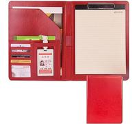 Cartella portadocumenti， Organizzatore con custodia scomparti for carte d'identità, tessere o banconote(Rood)