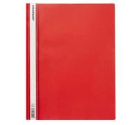 Cartella portadocumenti piatta A4 resistente rossa in polipropilene professional