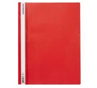 Cartella portadocumenti piatta A4 resistente rossa in polipropilene professional