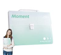 Cartella portadocumenti - Scatola per documenti | Grande capacità estraibile per scrivania organizzazione adatto per l'uso in aule, viaggi, casa, scuole e ufficio