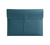 Cartella portadocumenti sottile in pelle PU A4, organizer da ufficio, essenziale for i professionisti, ideale for i viaggi di lavoro(Blue)