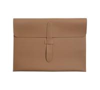 Cartella portadocumenti sottile in pelle PU A4, organizer da ufficio, essenziale for i professionisti, ideale for i viaggi di lavoro(Khaki)