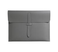 Cartella portadocumenti sottile in pelle PU A4, organizer da ufficio, essenziale for i professionisti, ideale for i viaggi di lavoro(Grey)
