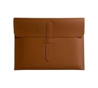 Cartella portadocumenti sottile in pelle PU A4, organizer da ufficio, essenziale for i professionisti, ideale for i viaggi di lavoro(Brown)