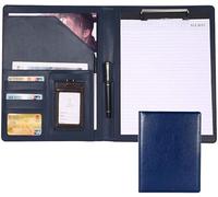 Cartella portadocumenti， Titolare Curriculum Vitae Colloquio Documento Organizzatore Conferenza Blocco Note Clip Boards(Blue)
