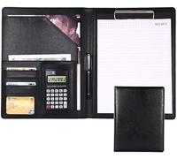 Cartella portadocumenti， Titolare Curriculum Vitae Colloquio Documento Organizzatore Conferenza Blocco Note Clip Boards(Svart)