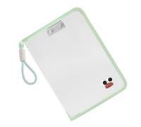 Cartella portadocumenti trasparente Borsa con cerniera Organizzatore documenti resistente all'acqua con maniglia per trasporto per ufficio aziendale Organizzatore file in PVC essenziale con