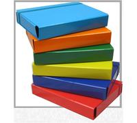 Cartella Portaprogetti Dorso 7 cm con Elastico - Set 6 Pezzi Multicolore