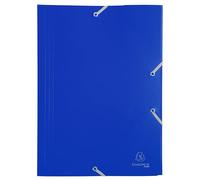 CARTELLA PPL CON ELASTICO 24x32CM BLU EXACOMPTA