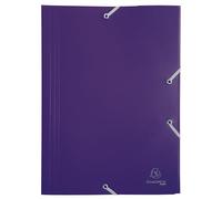 CARTELLA PPL CON ELASTICO 24x32CM VIOLA EXACOMPTA