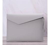 Cartella Qortadocumenti in Qelle A4 A4 Folder Business Document Bag Double Leather per L'uso Quotidiano in Ufficio(Grey)