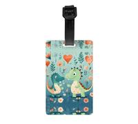Cartella rimovibile per bambini con adorabile dinosauro, etichetta per la privacy della borsa da golf, borsa da scuola per bambini, etichetta per borsa sportiva, etichetta per bagagli da viaggio