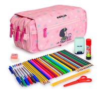 Cartella Scolastica Triplo Grafoplás Design con Materiale Incluso