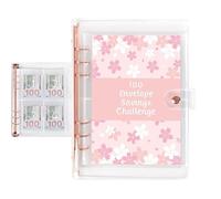 Cartella Smart Budget Planner - Organizzatore efficiente per risparmiare denaro, libro di per 100 giorni, cartella per la pianificazione finanziaria resistente all'acqua e riutilizzabile per un
