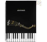 Cartella Spartiti A4,30 pagine Cartella musicale A4,Musicali Cartella di Archiviazione,Raccoglitore Musicale,Porta Spartiti in plastica impermeabile,adatto per documenti,carta,foto (Pianoforte)