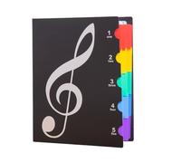 Cartella Spartiti A4, Cartellina Porta Spartiti Musicali, 20 Pagine/40 Tasche, Borsa Porta Documenti Musicale, Raccoglitore Cartella Spartiti per Spartiti, Concerto (Nero)